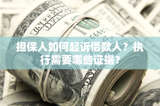 武汉担保人如何起诉借款人？执行需要哪些证据？