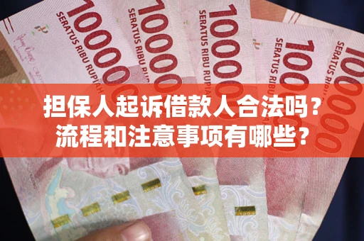 武汉担保人起诉借款人合法吗？流程和注意事项有哪些？
