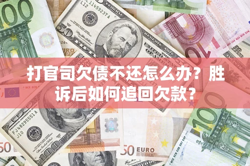 武汉打官司欠债不还怎么办？胜诉后如何追回欠款？