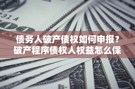 武汉债务人破产债权如何申报？破产程序债权人权益怎么保障？