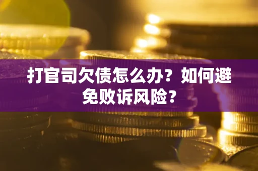 武汉打官司欠债怎么办？如何避免败诉风险？