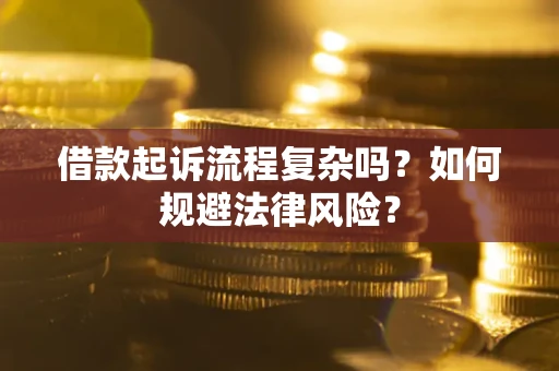 武汉借款起诉流程复杂吗？如何规避法律风险？