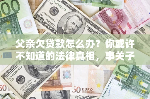 武汉父亲欠贷款怎么办？你或许不知道的法律真相，事关子女未来