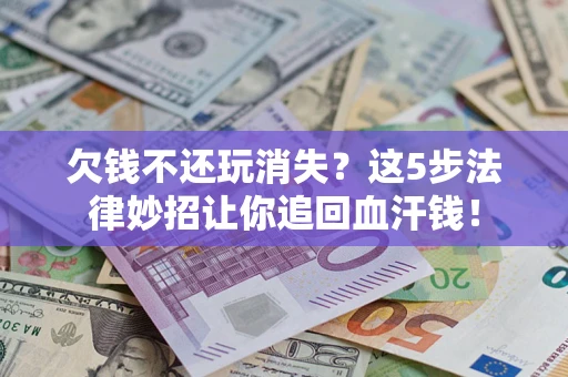 武汉欠钱不还玩消失？这5步法律妙招让你追回血汗钱！