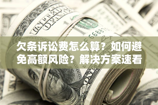 武汉欠条诉讼费怎么算？如何避免高额风险？解决方案速看！