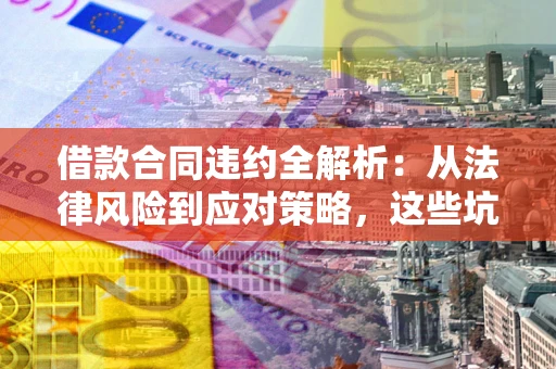 武汉借款合同违约全解析：从法律风险到应对策略，这些坑别再踩！