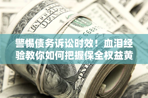 武汉警惕债务诉讼时效！血泪经验教你如何把握保全权益黄金期