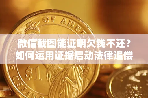 武汉微信截图能证明欠钱不还？如何运用证据启动法律追偿程序？