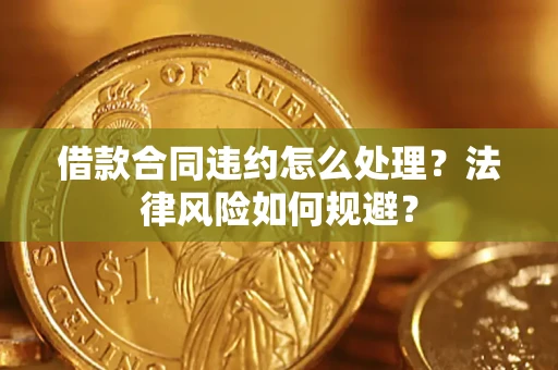 武汉借款合同违约怎么处理？法律风险如何规避？