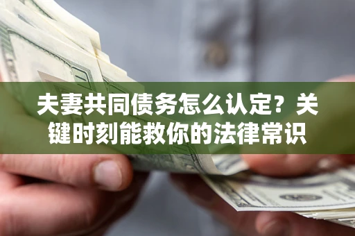 武汉夫妻共同债务怎么认定？关键时刻能救你的法律常识